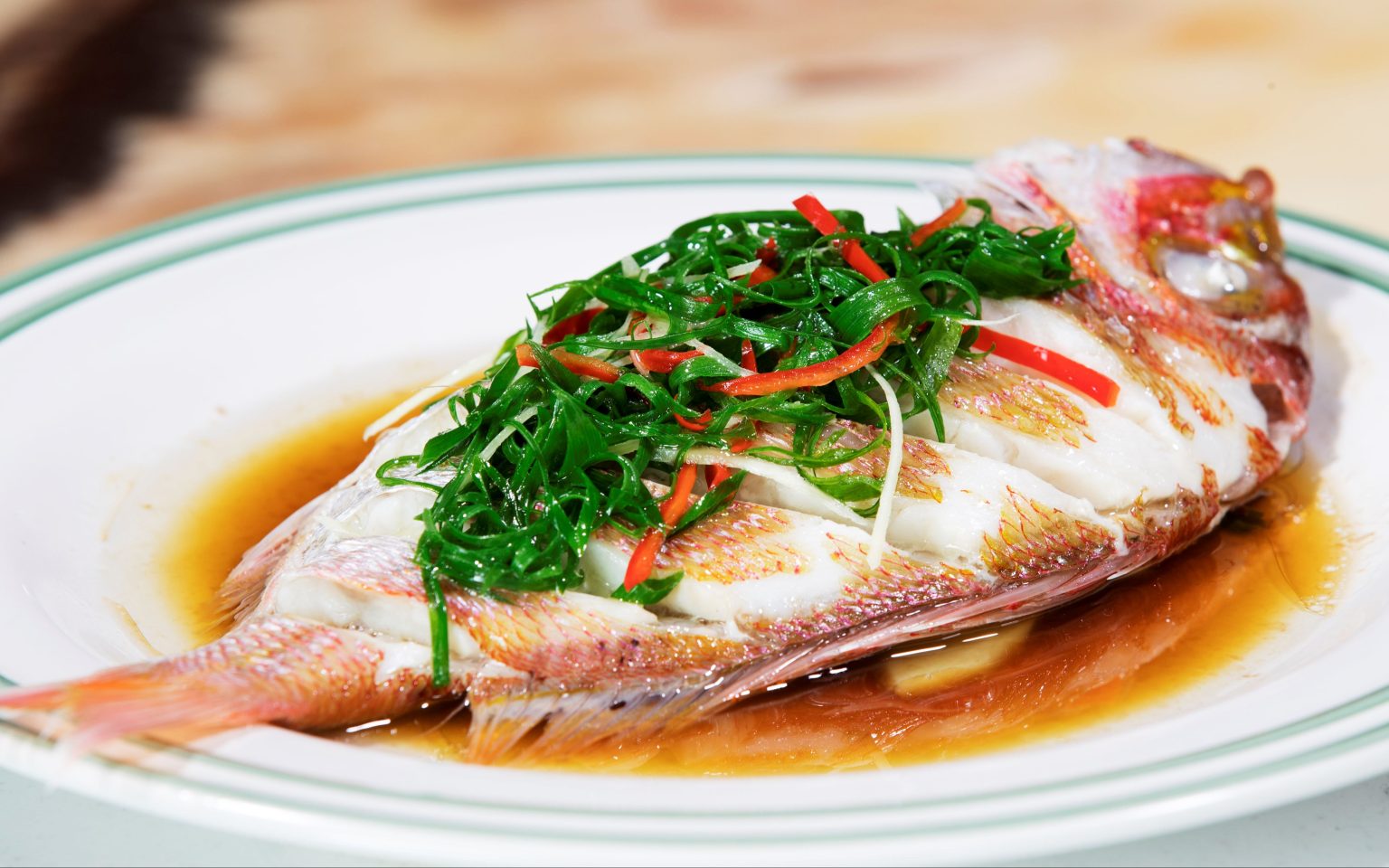 Cá diêu hồng hấp xì dầu